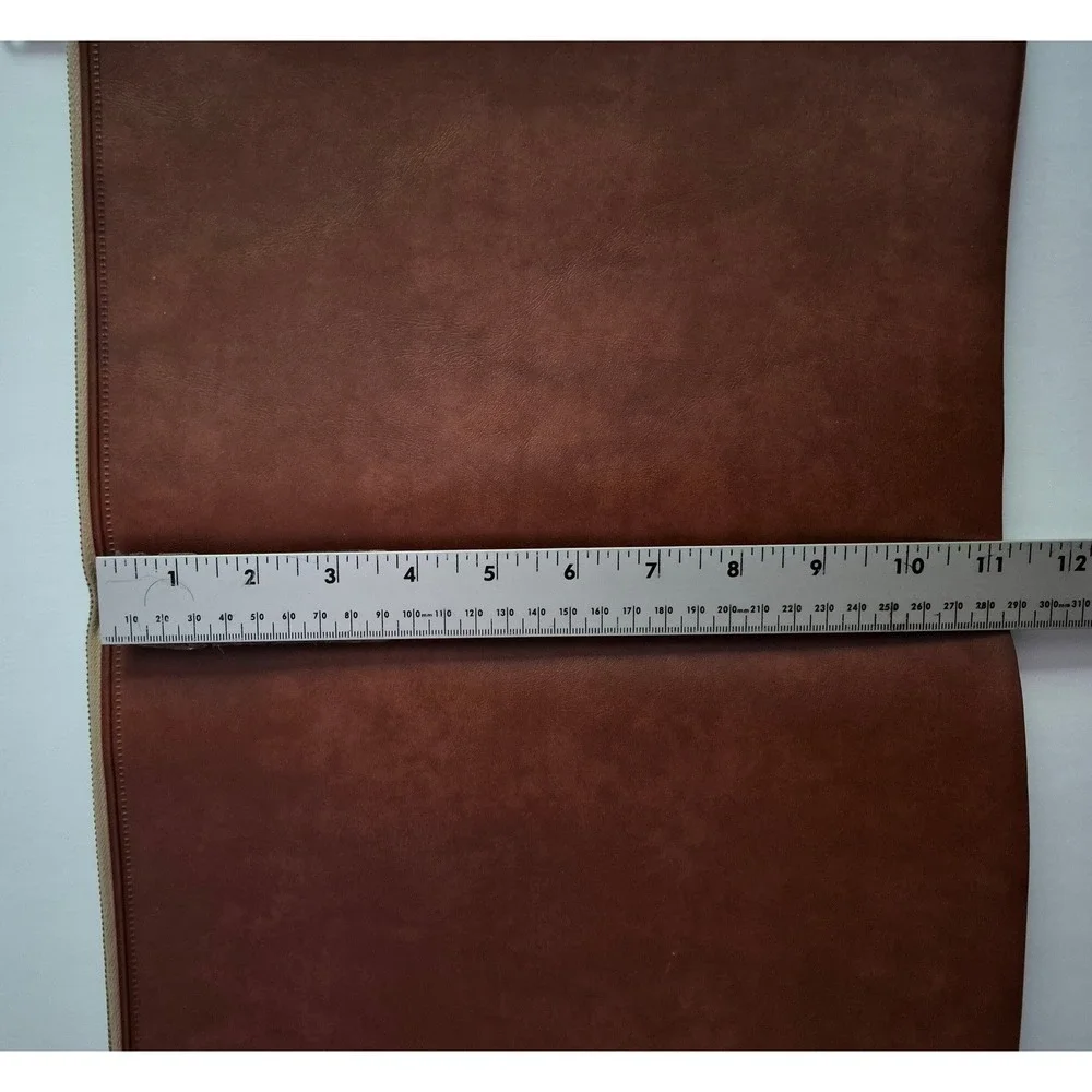 Amway Portfolio Document Holder Bag Brown Faux Leather Zippered Pro Pouch